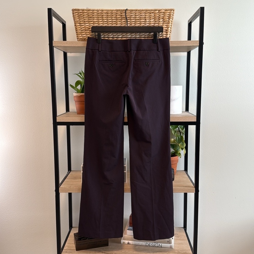 NWT Ann Taylor Loft Marisa Burgundy Mid-Rise Career Woven Dress Pant Trouser, 6 - Picture 5 of 9